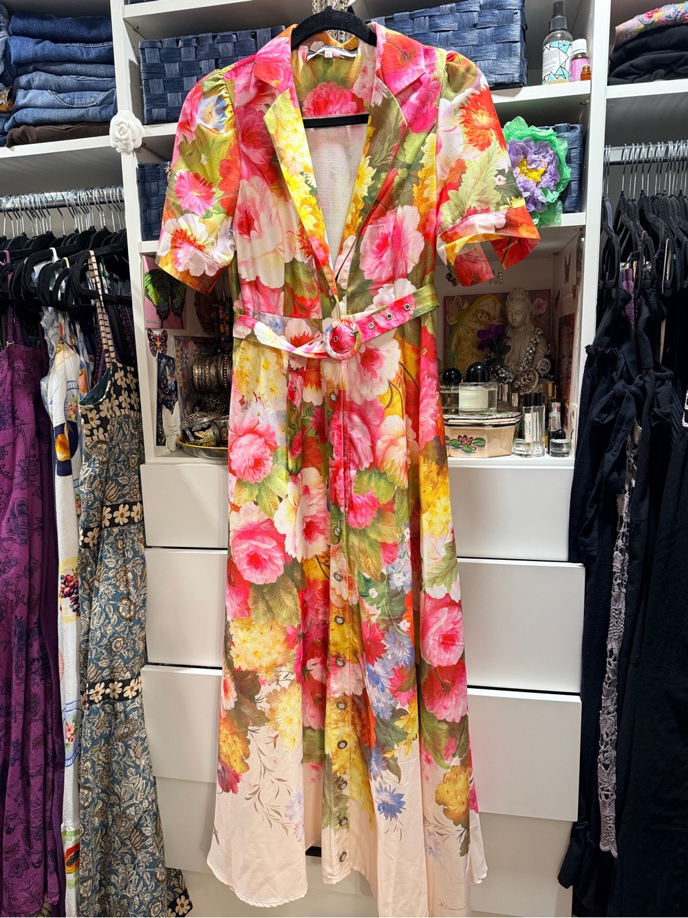 Delia MacPhee Floral Cottagecore Maxi Dress.